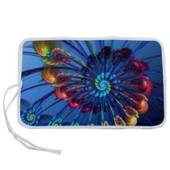 Top Peacock Feathers Pen Storage Case (m) by Ket1n9