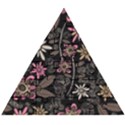 Flower Art Pattern Wooden Puzzle Triangle View1