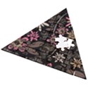 Flower Art Pattern Wooden Puzzle Triangle View2