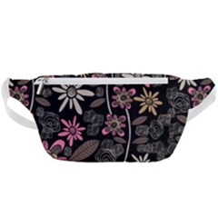 Flower Art Pattern Waist Bag  by Ket1n9