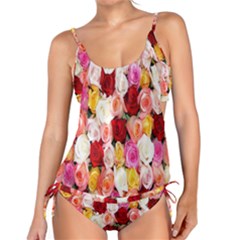 Rose Color Beautiful Flowers Tankini Set by Ket1n9