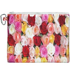 Rose Color Beautiful Flowers Canvas Cosmetic Bag (xxxl) by Ket1n9