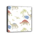 Dinosaur Art Pattern Mini Canvas 4  x 4  (Stretched) View1