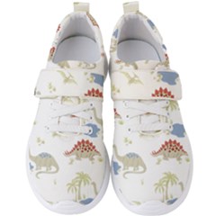 Dinosaur Art Pattern Men s Velcro Strap Shoes by Ket1n9