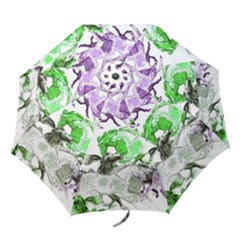 Horse-horses-animal-world-green Folding Umbrellas by Ket1n9