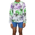 Horse-horses-animal-world-green Kids  Long Sleeve Swimwear View1