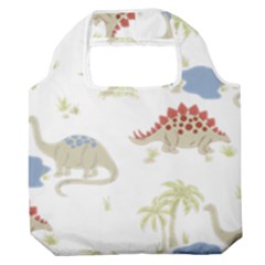 Dinosaur Art Pattern Premium Foldable Grocery Recycle Bag by Ket1n9