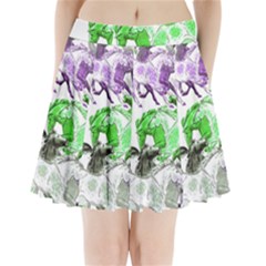 Horse-horses-animal-world-green Pleated Mini Skirt by Ket1n9