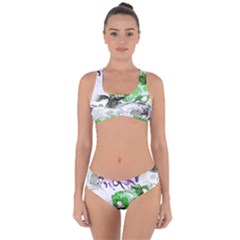 Horse-horses-animal-world-green Criss Cross Bikini Set by Ket1n9