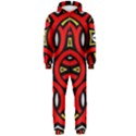 Traditional Art Pattern Hooded Jumpsuit (Men) View1