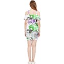 Horse-horses-animal-world-green Shoulder Frill Bodycon Summer Dress View2