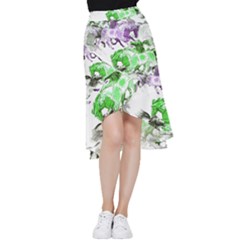 Horse-horses-animal-world-green Frill Hi Low Chiffon Skirt by Ket1n9