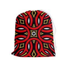 Traditional Art Pattern Drawstring Pouch (xl)