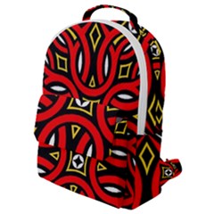 Traditional Art Pattern Flap Pocket Backpack (small)