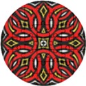 Traditional Art Pattern Wooden Puzzle Round View1