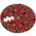 Traditional Art Pattern Wooden Puzzle Round View3