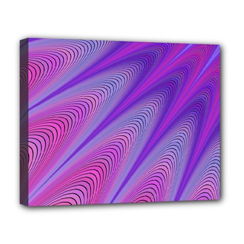 Purple-star-sun-sunshine-fractal Deluxe Canvas 20  X 16  (stretched) by Ket1n9