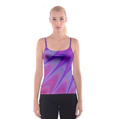 Purple-star-sun-sunshine-fractal Spaghetti Strap Top by Ket1n9