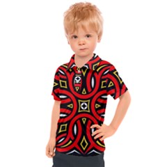 Traditional Art Pattern Kids  Polo T-shirt