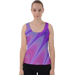 Purple-star-sun-sunshine-fractal Velvet Tank Top by Ket1n9