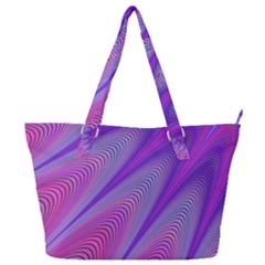 Purple-star-sun-sunshine-fractal Full Print Shoulder Bag by Ket1n9