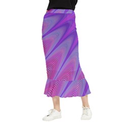 Purple-star-sun-sunshine-fractal Maxi Fishtail Chiffon Skirt by Ket1n9