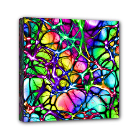 Network-nerves-nervous-system-line Mini Canvas 6  X 6  (stretched) by Ket1n9