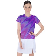 Purple-star-sun-sunshine-fractal Women s Sports Top by Ket1n9