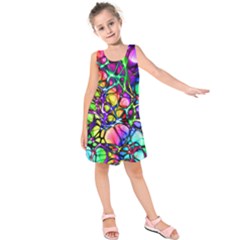 Network-nerves-nervous-system-line Kids  Sleeveless Dress by Ket1n9