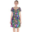 Network-nerves-nervous-system-line Short Sleeve Bardot Dress View1