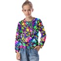 Network-nerves-nervous-system-line Kids  Long Sleeve T-Shirt with Frill  View1