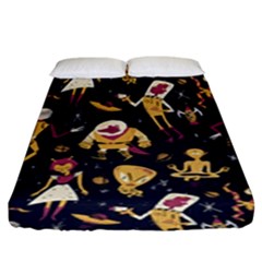 Alien Surface Pattern Fitted Sheet (king Size) by Ket1n9