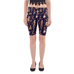 Alien Surface Pattern Yoga Cropped Leggings by Ket1n9