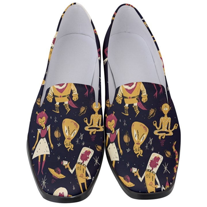 Alien Surface Pattern Women s Classic Loafer Heels