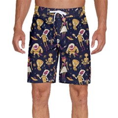 Alien Surface Pattern Men s Beach Shorts