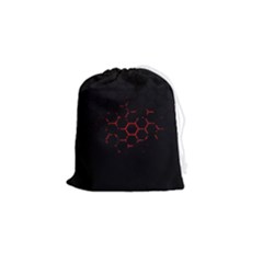 Abstract Pattern Honeycomb Drawstring Pouch (small) by Ket1n9