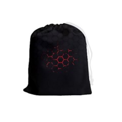 Abstract Pattern Honeycomb Drawstring Pouch (large) by Ket1n9