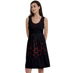 Abstract Pattern Honeycomb Classic Skater Dress by Ket1n9