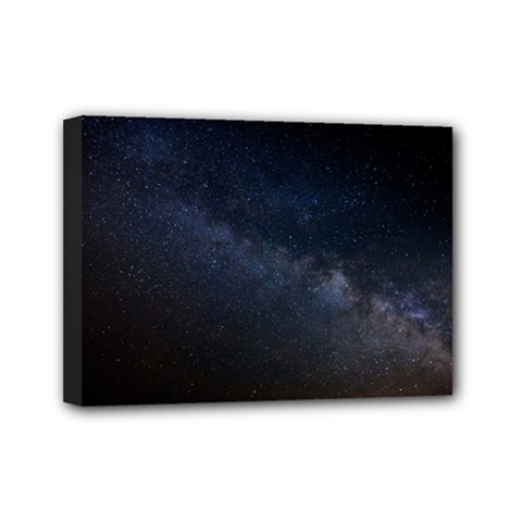 Cosmos-dark-hd-wallpaper-milky-way Mini Canvas 7  X 5  (stretched) by Ket1n9