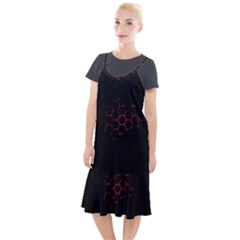 Abstract Pattern Honeycomb Camis Fishtail Dress by Ket1n9