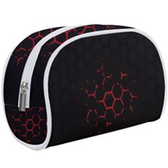 Abstract Pattern Honeycomb Make Up Case (large) by Ket1n9