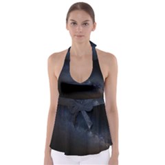 Cosmos-dark-hd-wallpaper-milky-way Tie Back Tankini Top by Ket1n9