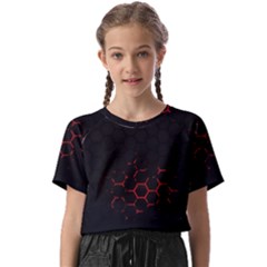 Abstract Pattern Honeycomb Kids  Basic T-shirt by Ket1n9