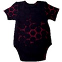 Abstract Pattern Honeycomb Baby Short Sleeve Bodysuit View2