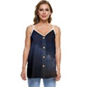 Cosmos-dark-hd-wallpaper-milky-way Casual Spaghetti Strap Chiffon Top View1