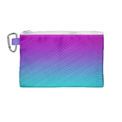 Background-pink-blue-gradient Canvas Cosmetic Bag (Medium)