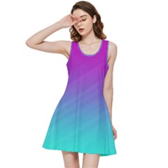 Background-pink-blue-gradient Inside Out Racerback Dress by Ket1n9