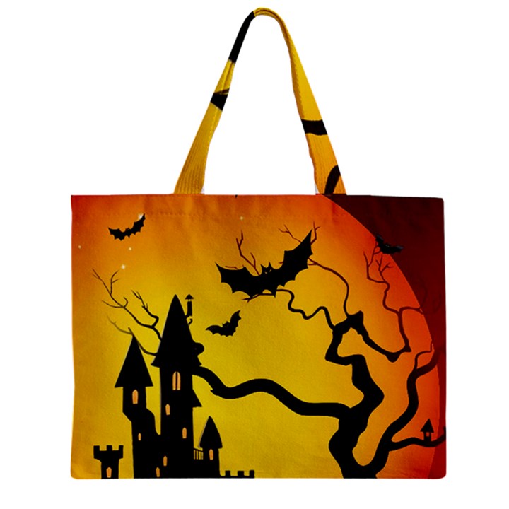 Halloween Night Terrors Zipper Mini Tote Bag