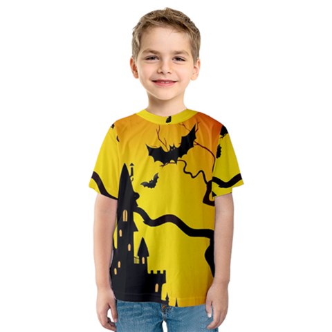 Halloween Night Terrors Kids  Sport Mesh T-shirt by Ket1n9