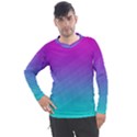 Background-pink-blue-gradient Men s Pique Long Sleeve T-Shirt View1